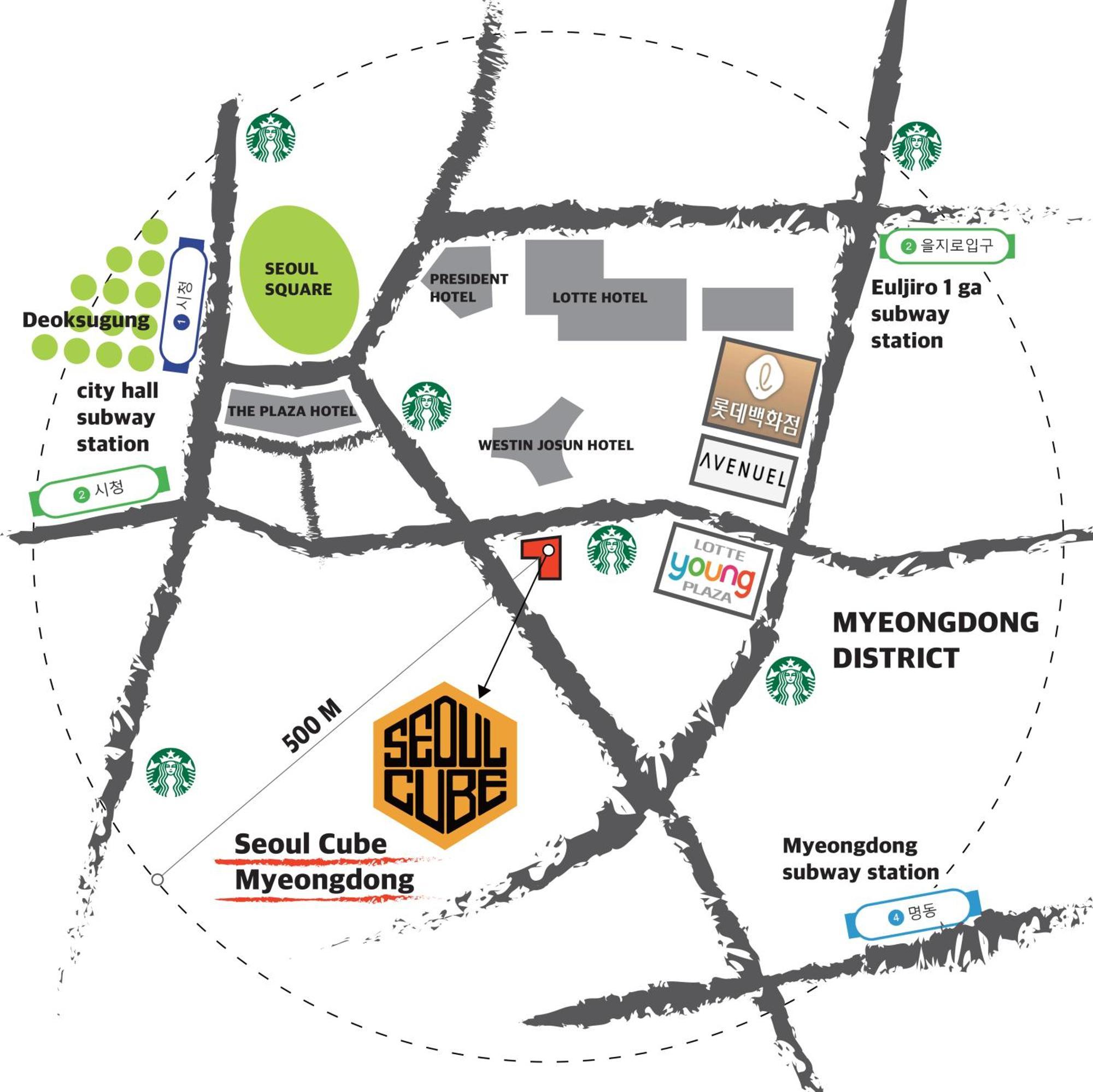Seoul Cube Myeongdong Seul Exterior foto